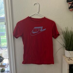 red nike shirt